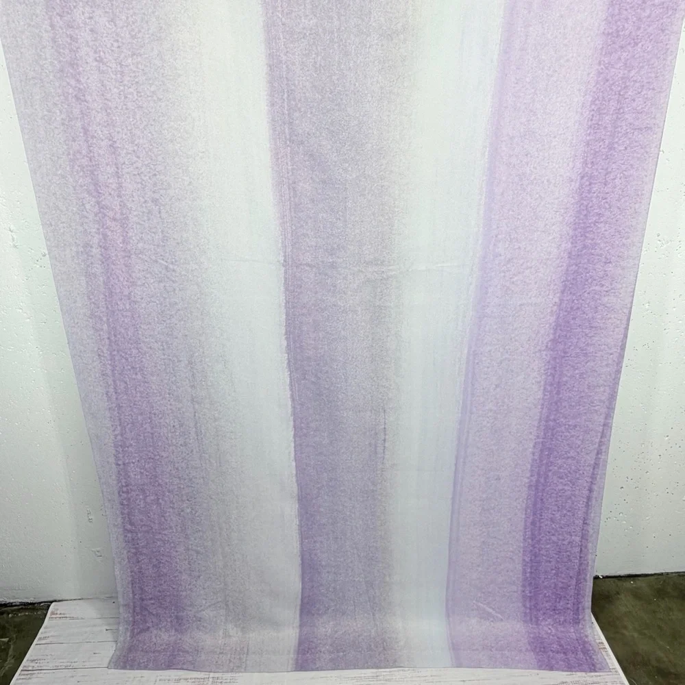 Society6 Set of 2 Purple and Gray Blackout Curtains 50 x 82”